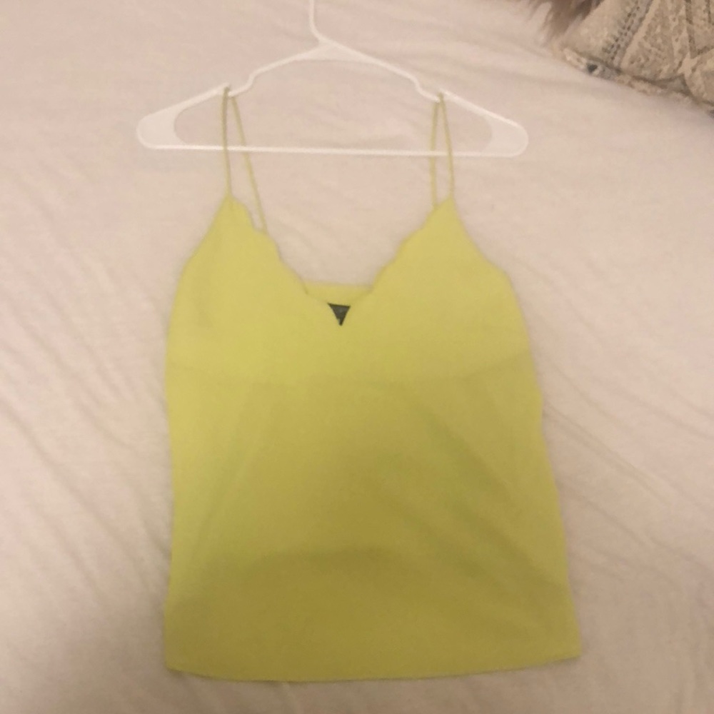 Topshop scallop neck tank